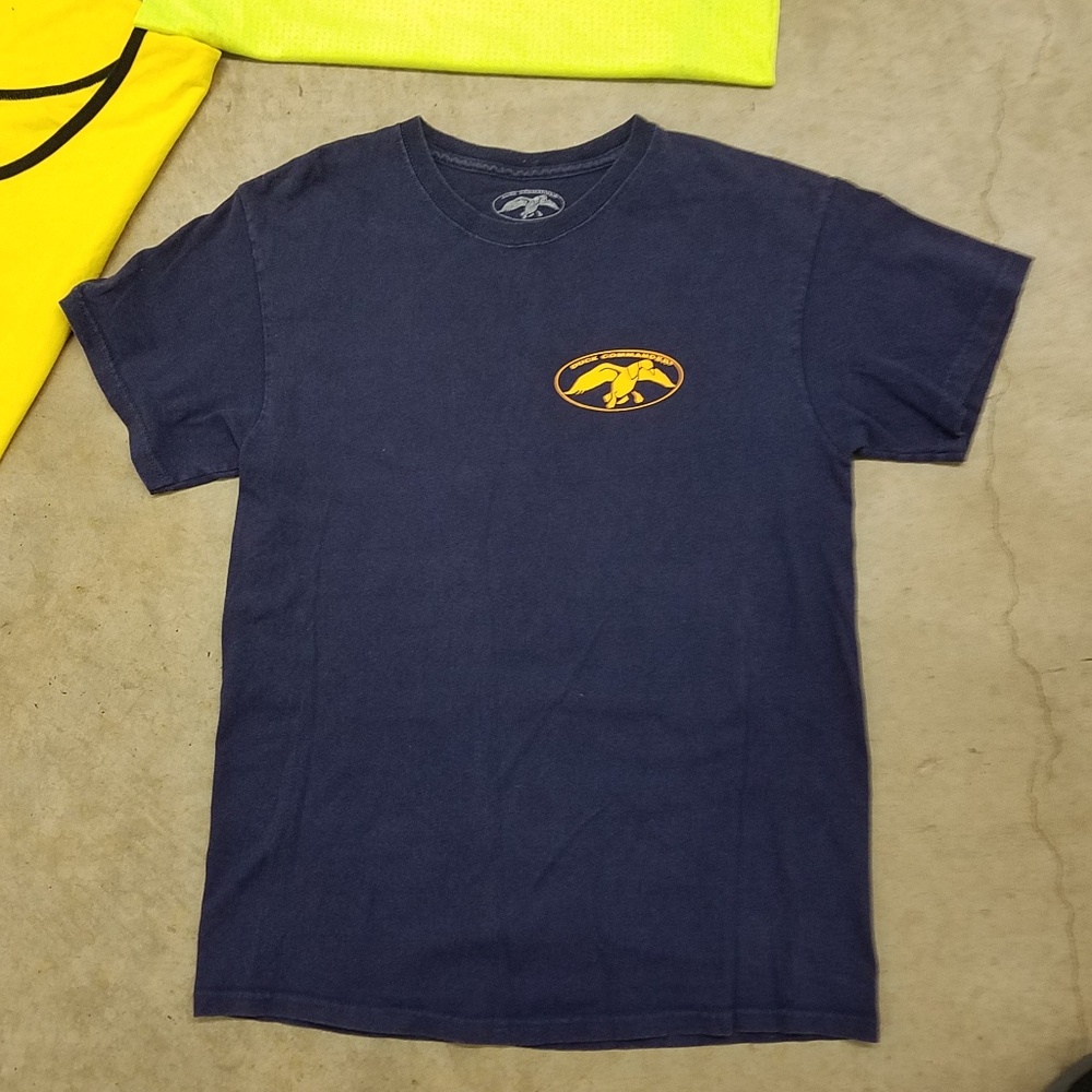 DUCK COMMANDER MENS BLUE COTTON T-SHIRT MED